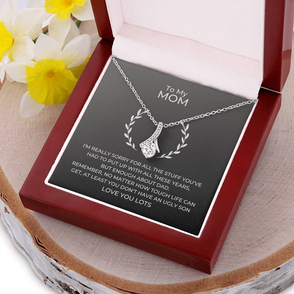 To Mom Alluring Beauty - Dark Alluring Beauty Necklace