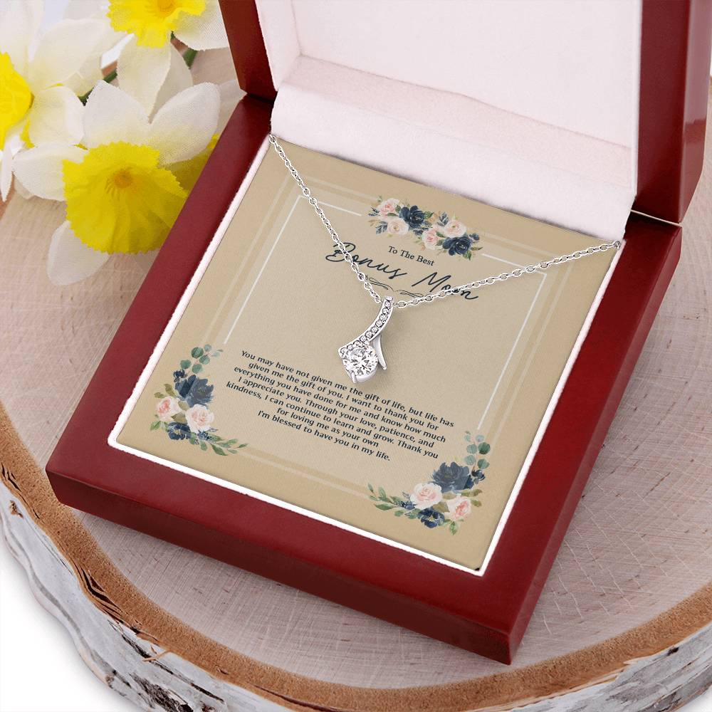 Bonus Mom Necklace Blessed To Have You In My Life. Alluring Beauty Necklace