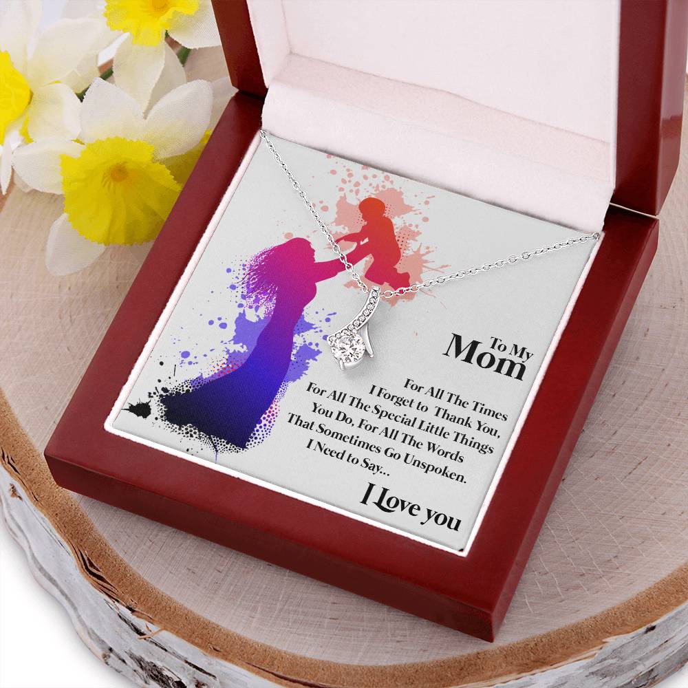 To Mom Alluring Beauty Necklace