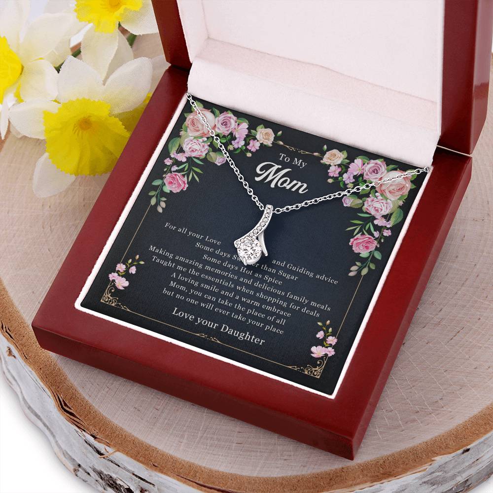 To Mom From Daughter - No One Comes Close To You - Necklace Alluring Beauty Necklace
