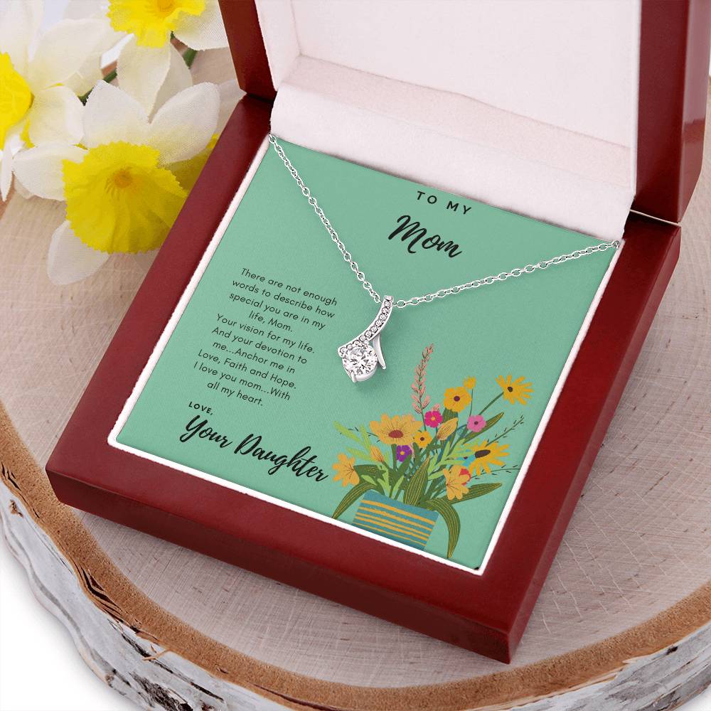To Mom Thank You Necklace Alluring Beauty Necklace