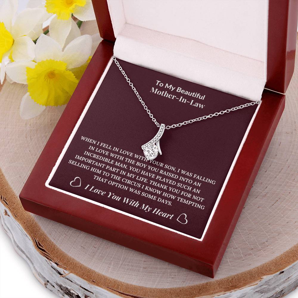 To My Beautiful Mother-In-Law  From Daughter-In-Law  Alluring Beauty Necklace Alluring Beauty Necklace
