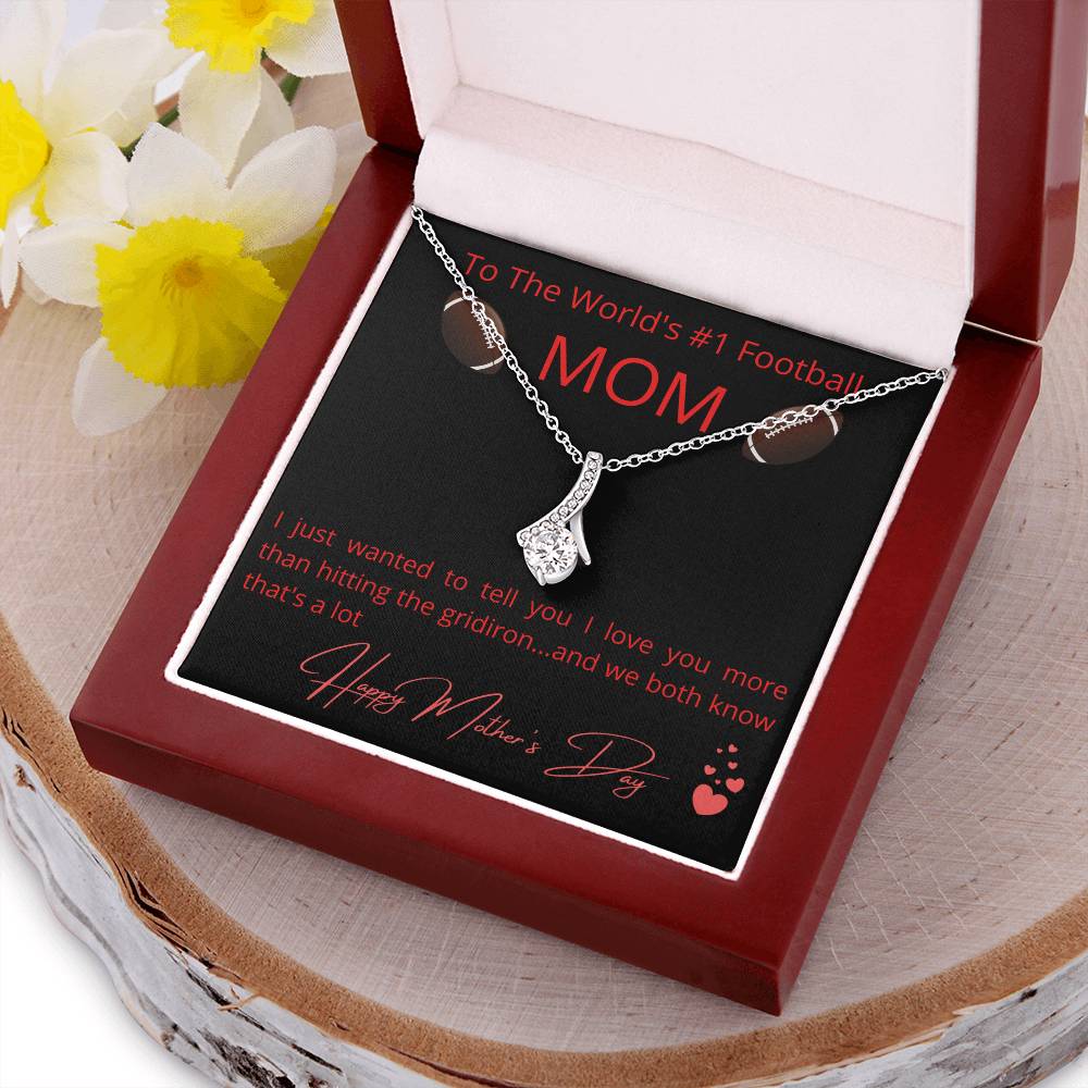 The World's #1 Football Mom Alluring Beauty Necklace