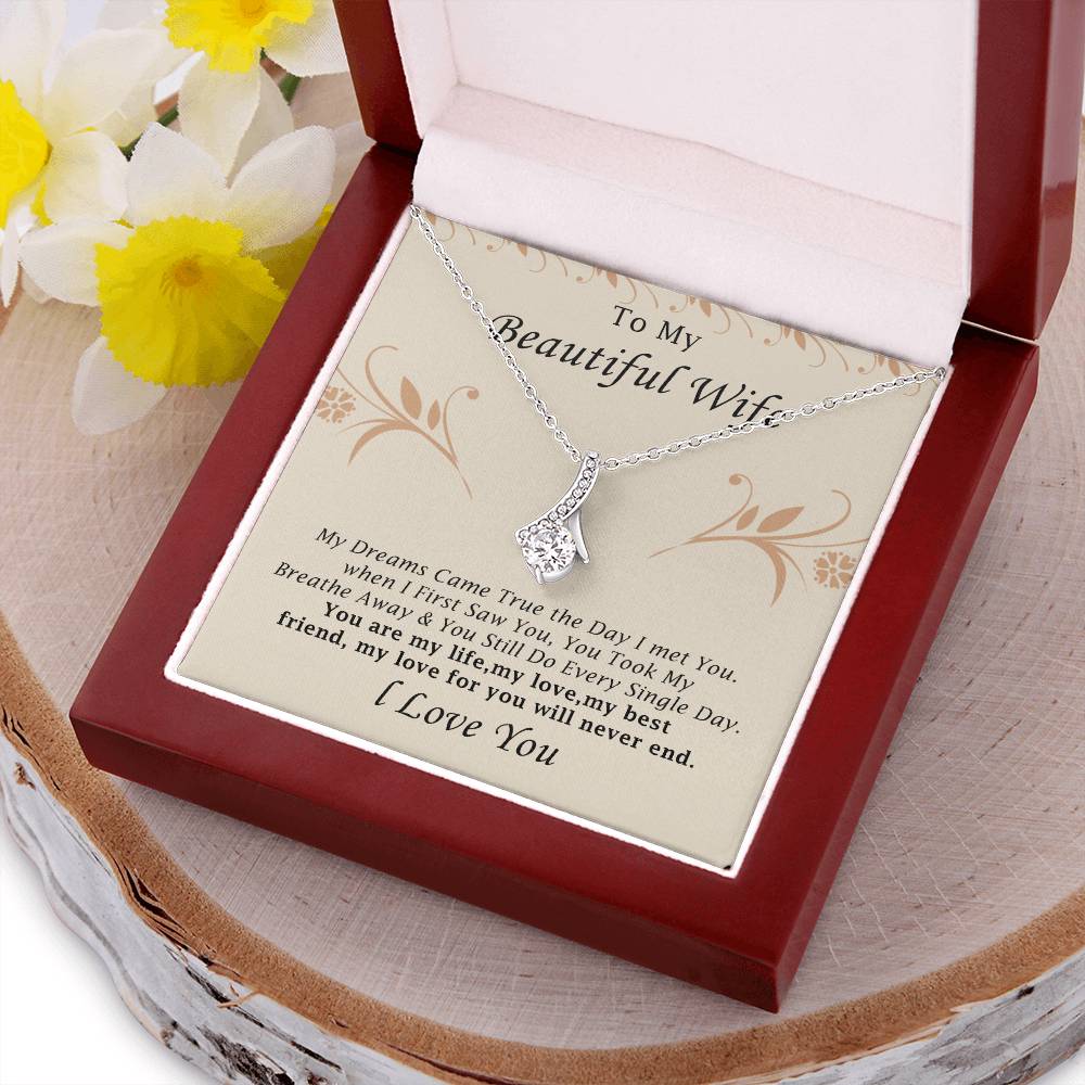 To My Beautiful Wife 5 Alluring Beauty Necklace