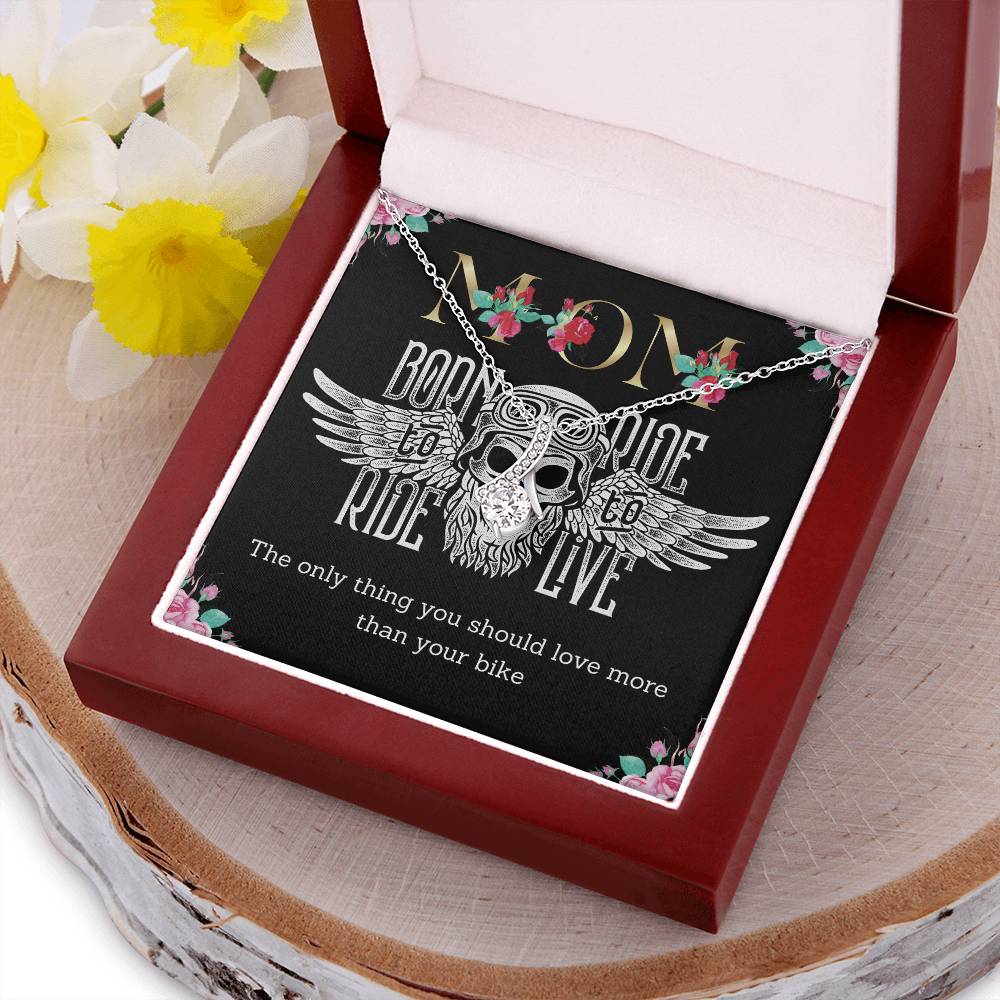 Biker Mom Beautiful Gift Alluring Beauty Necklace