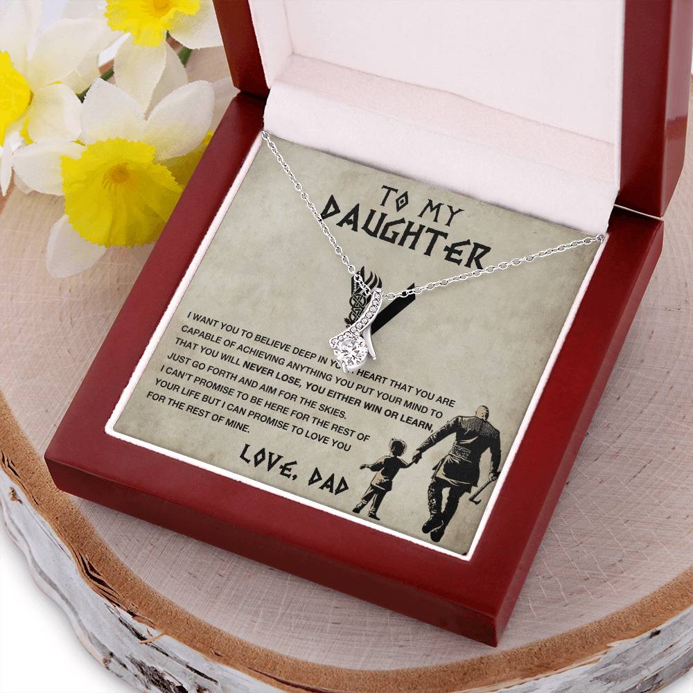 To My Daughter - Go Forth And Aim For The Skies Alluring Beauty Necklace Alluring Beauty Necklace