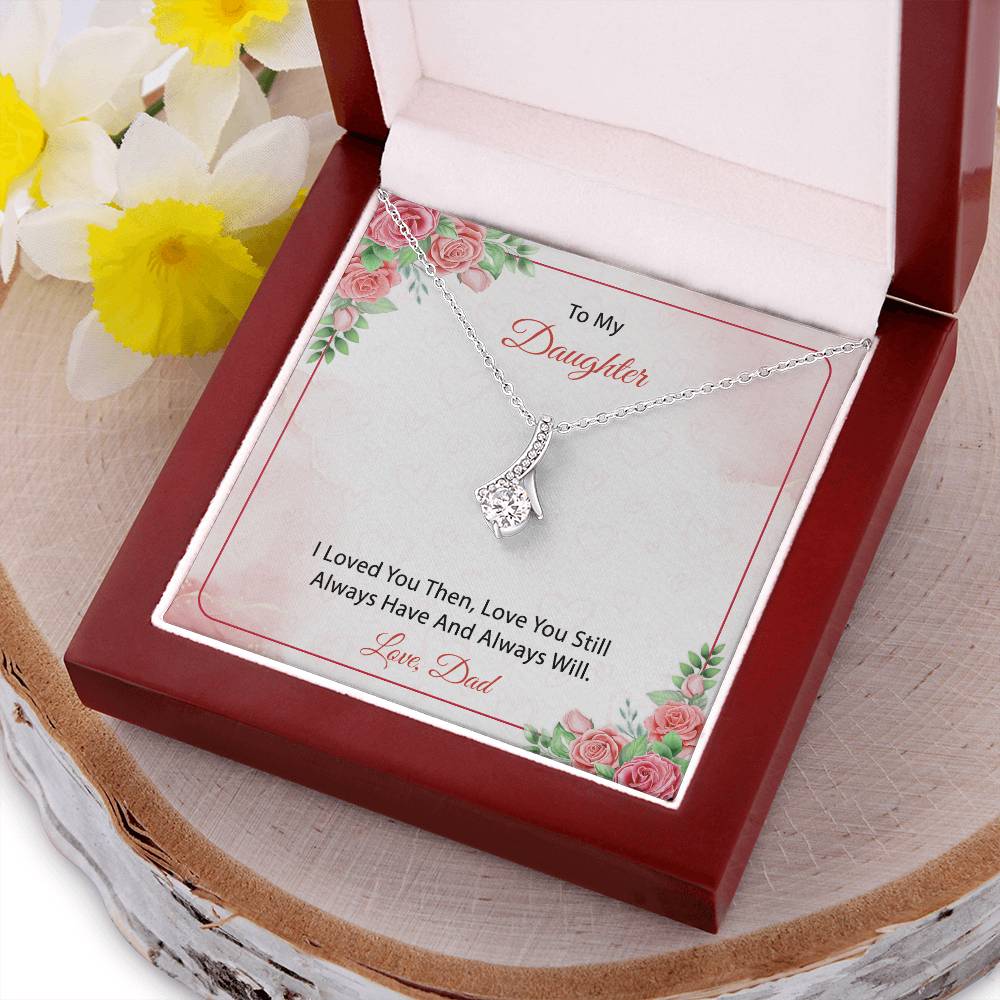 To My Daughter  From Dad 3 Alluring Beauty Necklace