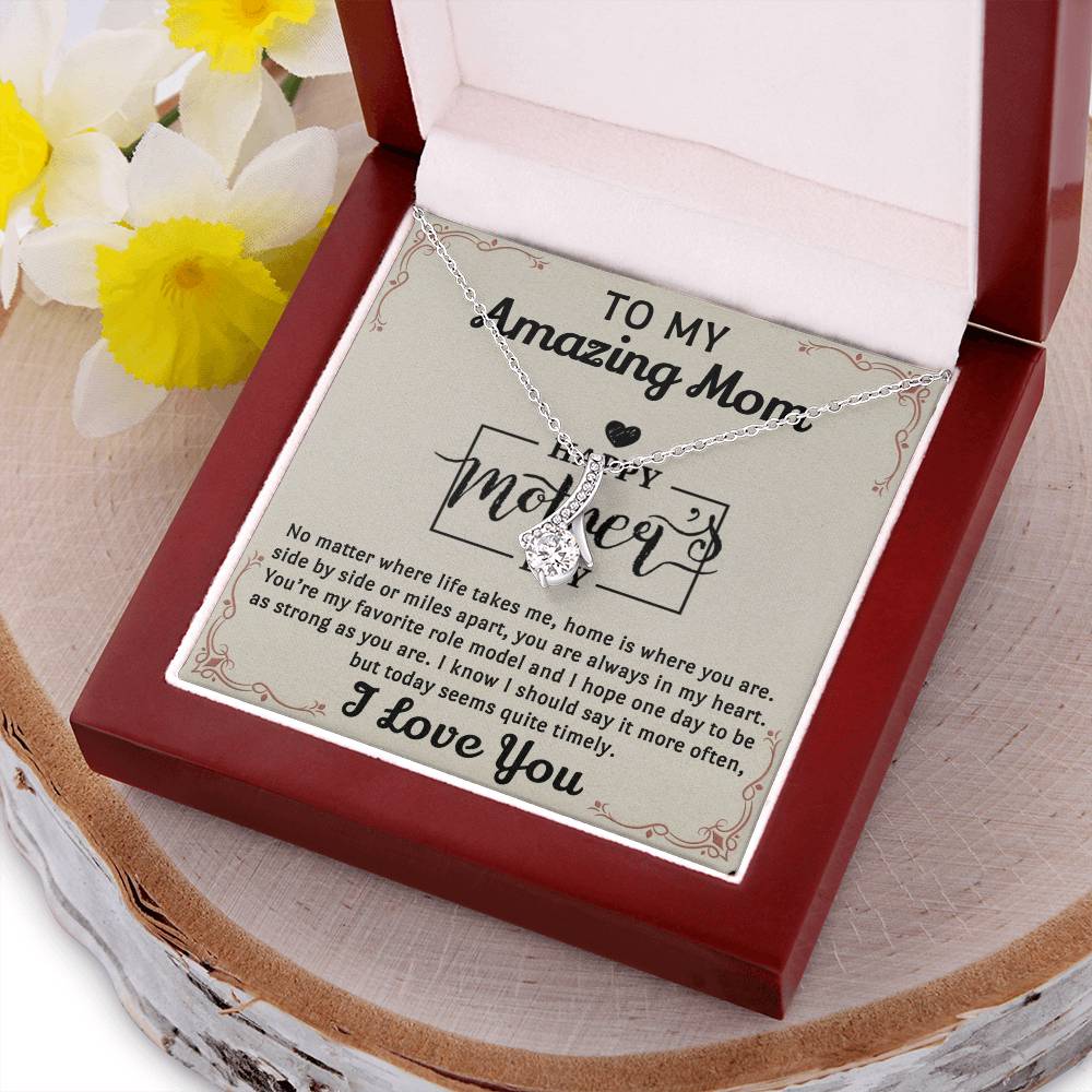 Mom Is My Favourite Role Modle -  Alluring Beauty Necklace - Mothers Day 1 Alluring Beauty Necklace
