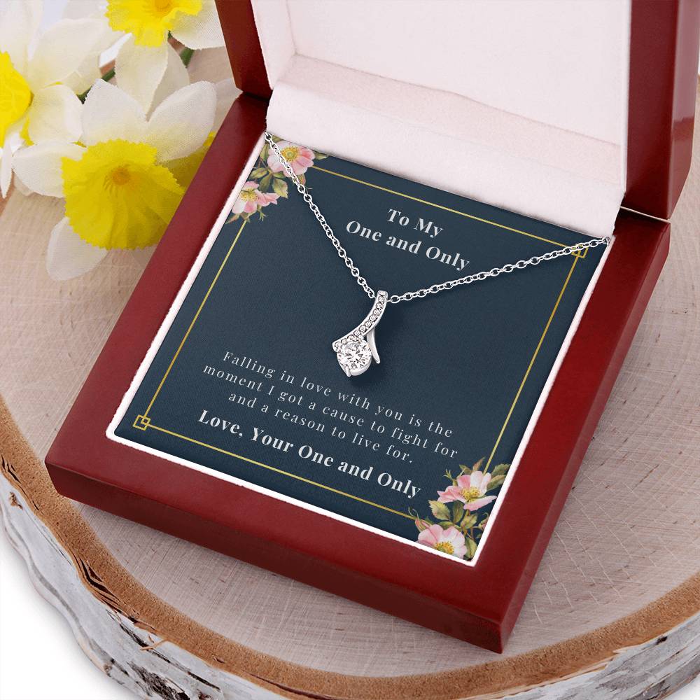 Ribbon Necklace - To My One And Only Alluring Beauty Necklace