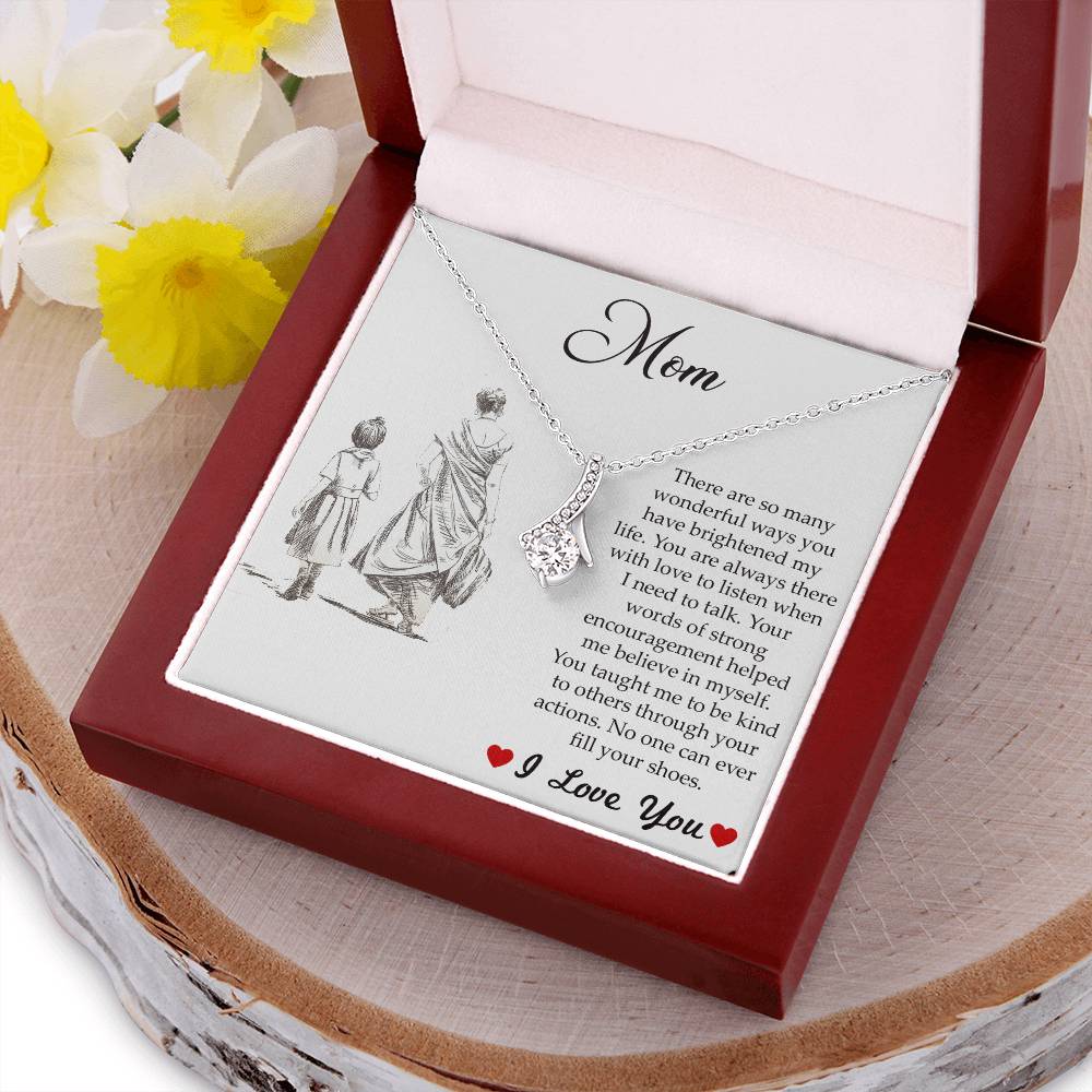 Mom You've Brightened My Life Alluring Beauty Necklace Alluring Beauty Necklace