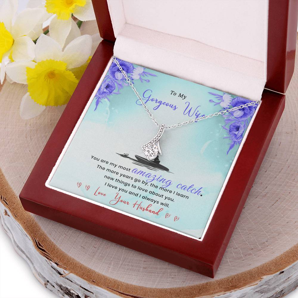 Gift From Fishing Husband Alluring Beauty Necklace