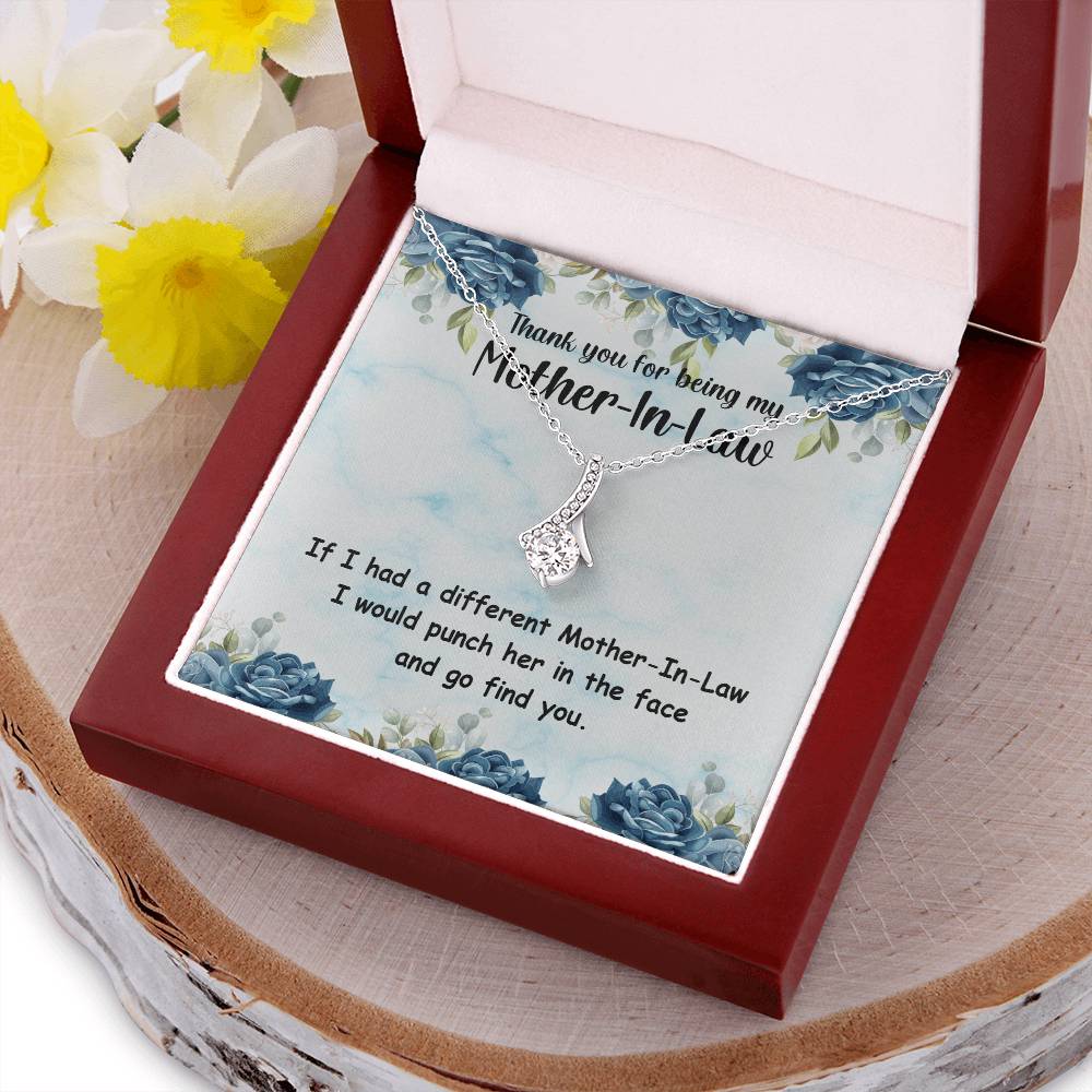 Thank You For Being My Mother-In-Law - Ribbon Necklace Alluring Beauty Necklace
