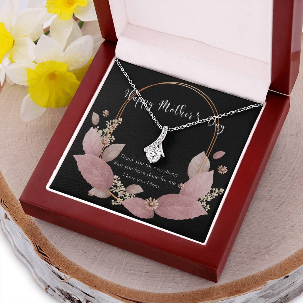 To My Badass Mom Necklace  Badass Mom Gift  Mother’S Day Gift  Birthday Gift  Gift From Daughter  Gift From Son Alluring Beauty Necklace