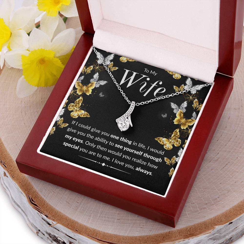 Butterfly Necklace One Thing In Life To Wife Alluring Beauty Necklace