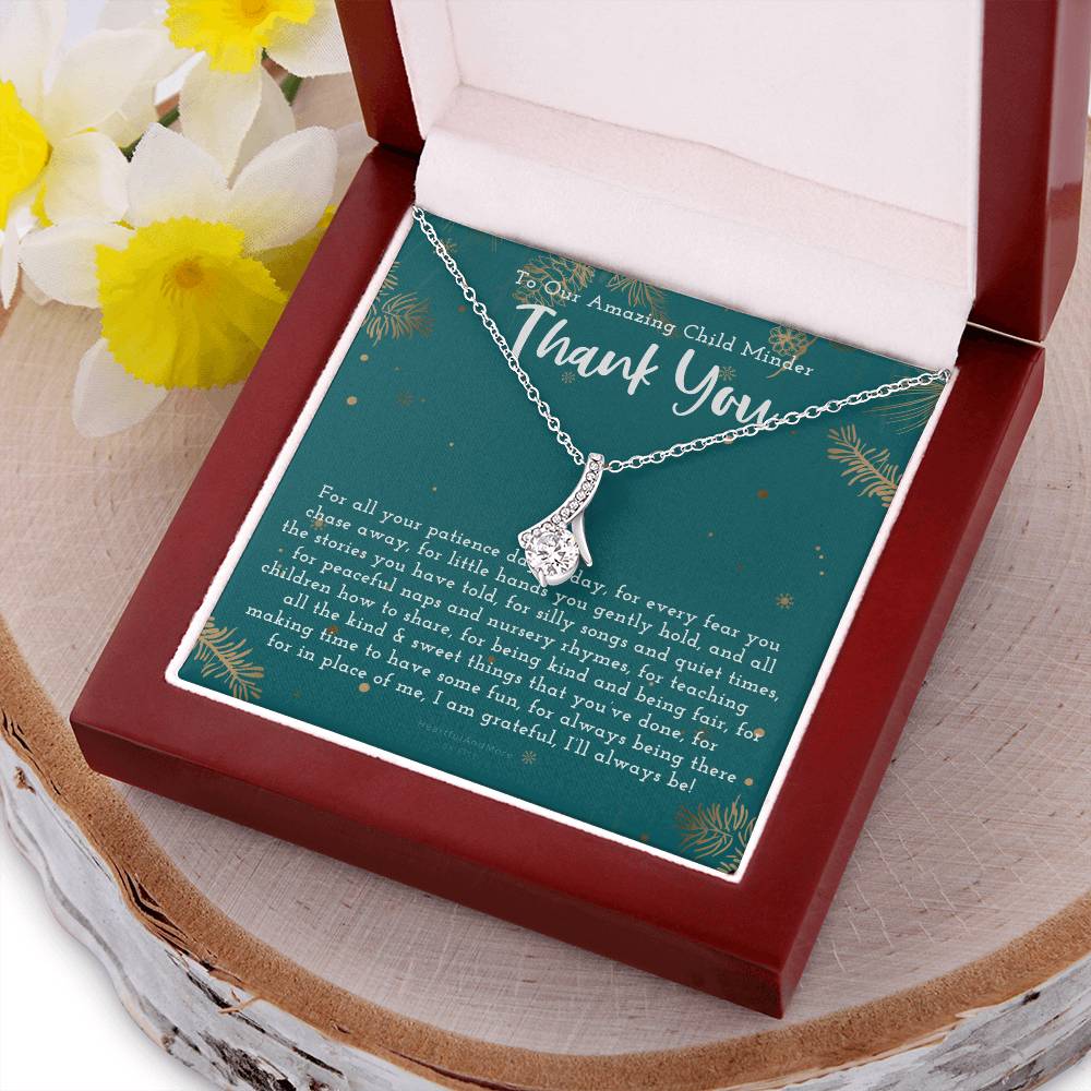 Thank You Gift For Child Minder Child Minder Appreciation Gift  Child Minder Leaving Gift Childminder Christmas Gift Child Minder Necklace Alluring Beauty Necklace