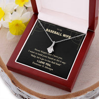 To My Baseball Wife - Baby Let's Go To The Ball Field - Luxury Necklace 3 Alluring Beauty Necklace