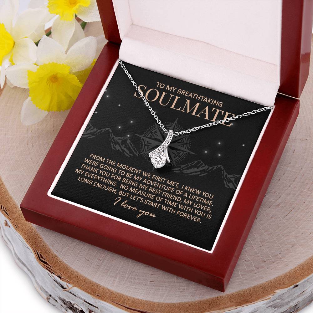 To My Breathtaking Soulmate - Adventure Of A Lifetime - Necklace Alluring Beauty Necklace