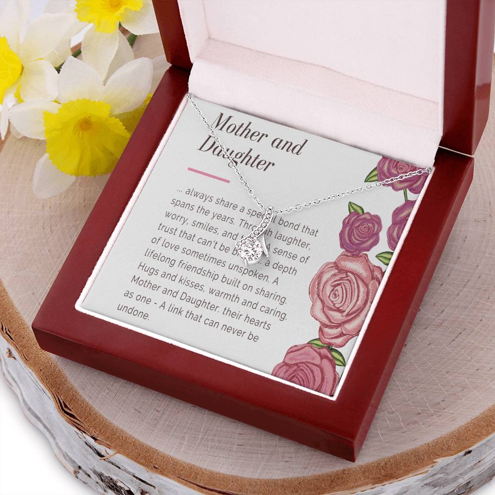 Mother & Daughter Necklace Mom Gift Mother Jewelry Daughter Gift Mothers Day Daughter Birthday Gift From Mom Alluring Beauty Necklace