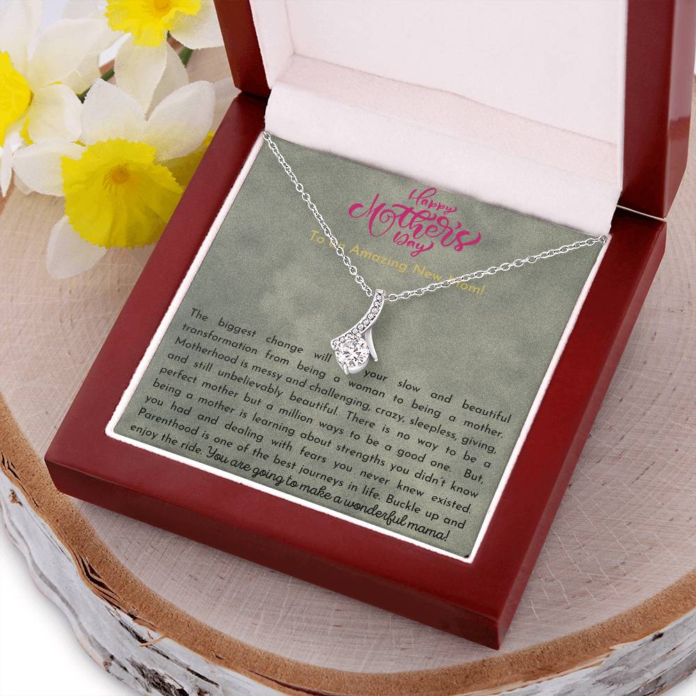 To My Amazing Mom You Are My Sunshine Necklace  Mom Gift From Son  Mom Gift From Daughter  Mothers Day Gift Alluring Beauty Necklace