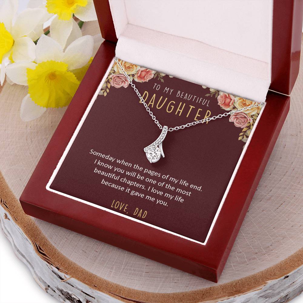 To My Beautiful Daughter - Necklace 1 Alluring Beauty Necklace