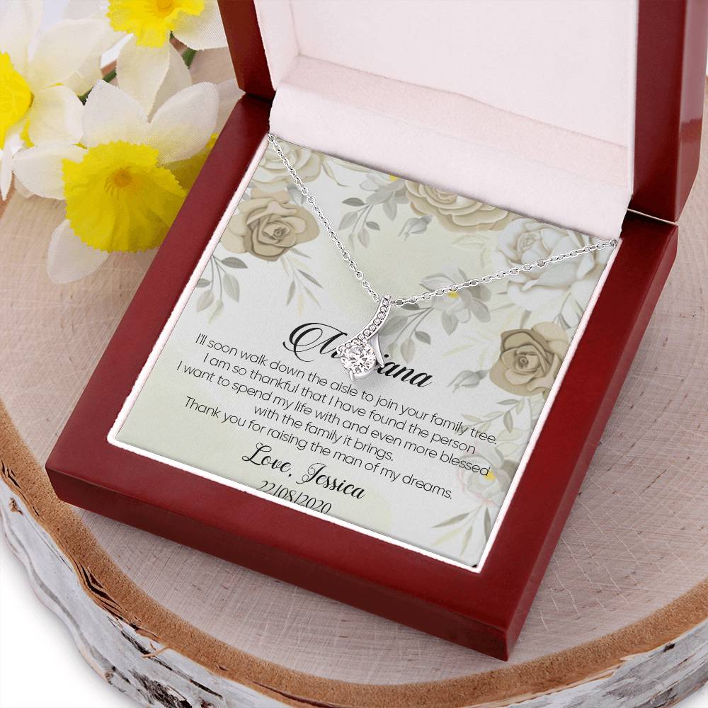 Customize Mother Of The Groom Gift Mother Of The Bride Necklace Gift Mother In Law Necklace Gift Alluring Beauty Necklace