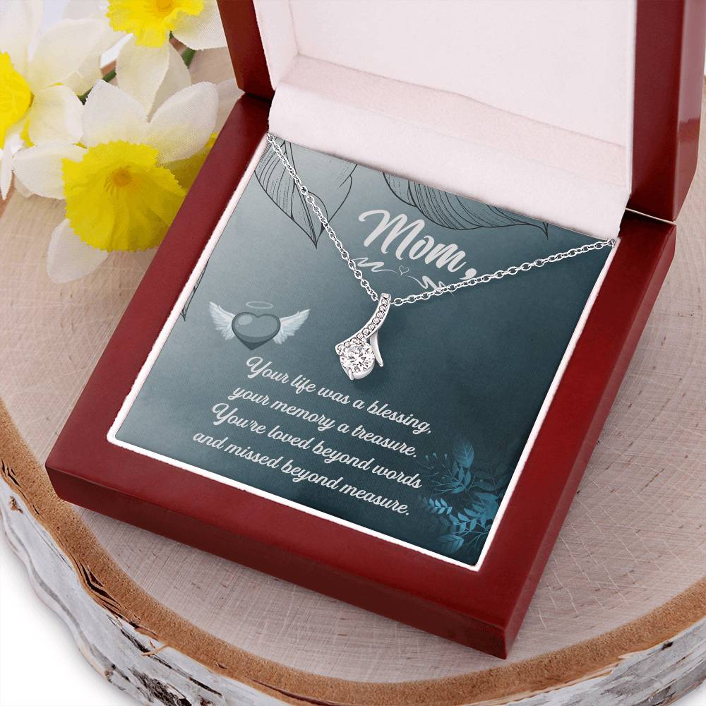 Mom Your Life Was A Blessing - Alluring Beauty Necklace 1 Alluring Beauty Necklace