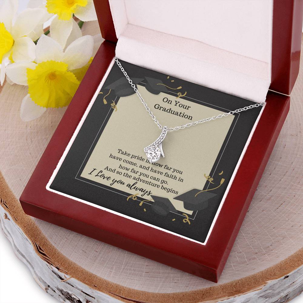 Take Pride In How Far You Have Come Necklace Alluring Beauty Necklace