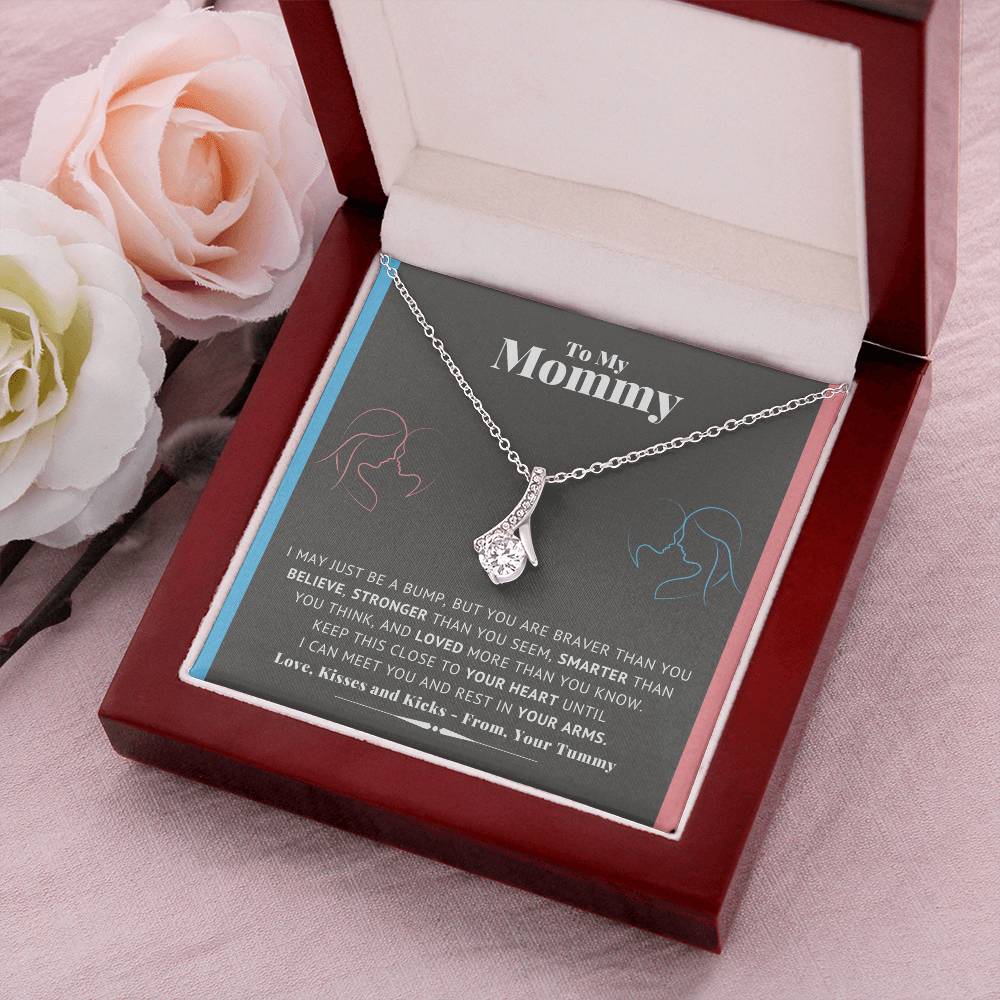 Mommy Necklace New Mom Mother's Day Gift First Time Mom Gift New Mom Gift Jewelry Gift For New Mom Necklace New Mommy Baby Shower Gift Alluring Beauty Necklace