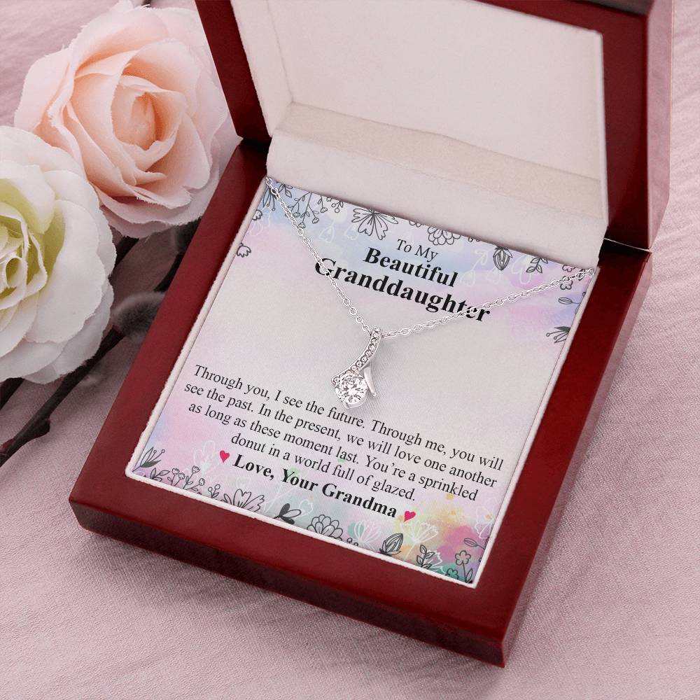 To My Beautiful Granddaughter 1 Alluring Beauty Necklace