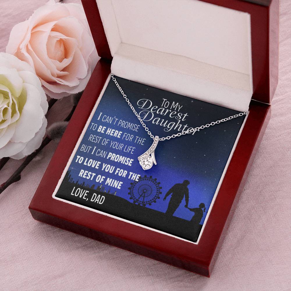 To My Daughter - Love You From Dad - Necklace Alluring Beauty Necklace