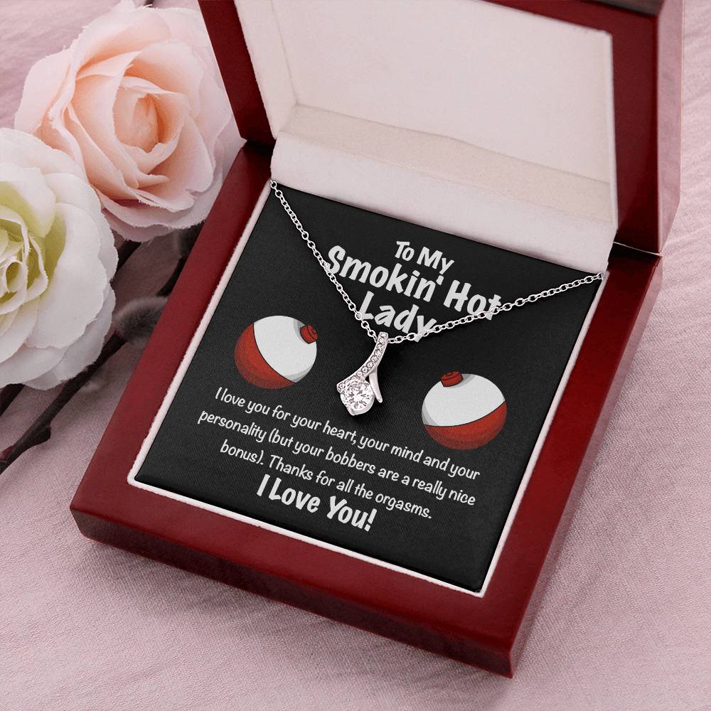 Smokin' Hot Lady Bobbers Valentine's Day Love Necklace Alluring Beauty Necklace