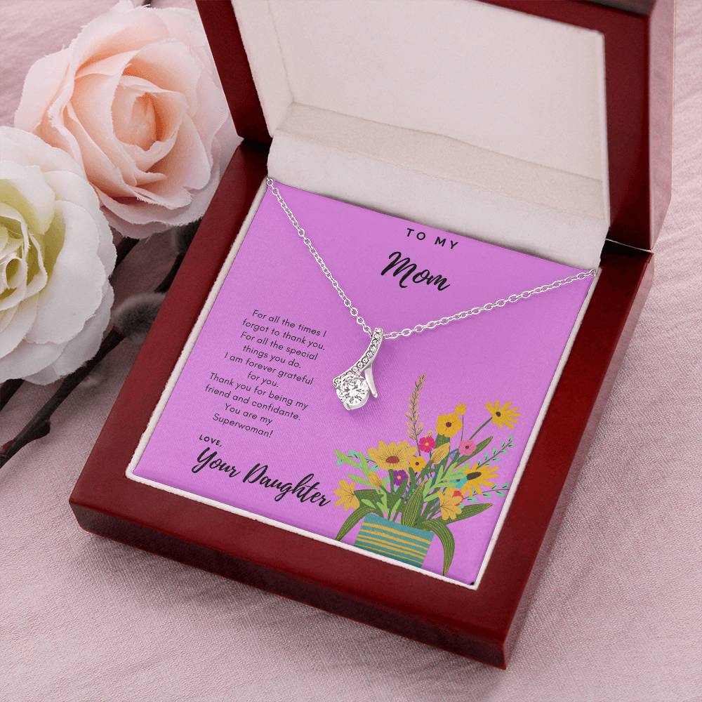 To Mom A Tribute Necklace Alluring Beauty Necklace