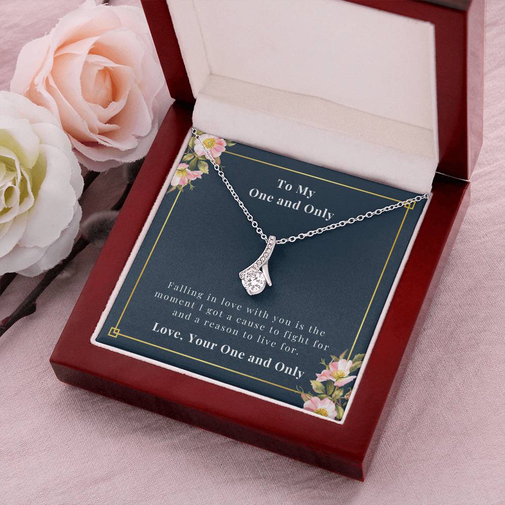 Ribbon Necklace - To My One And Only Alluring Beauty Necklace