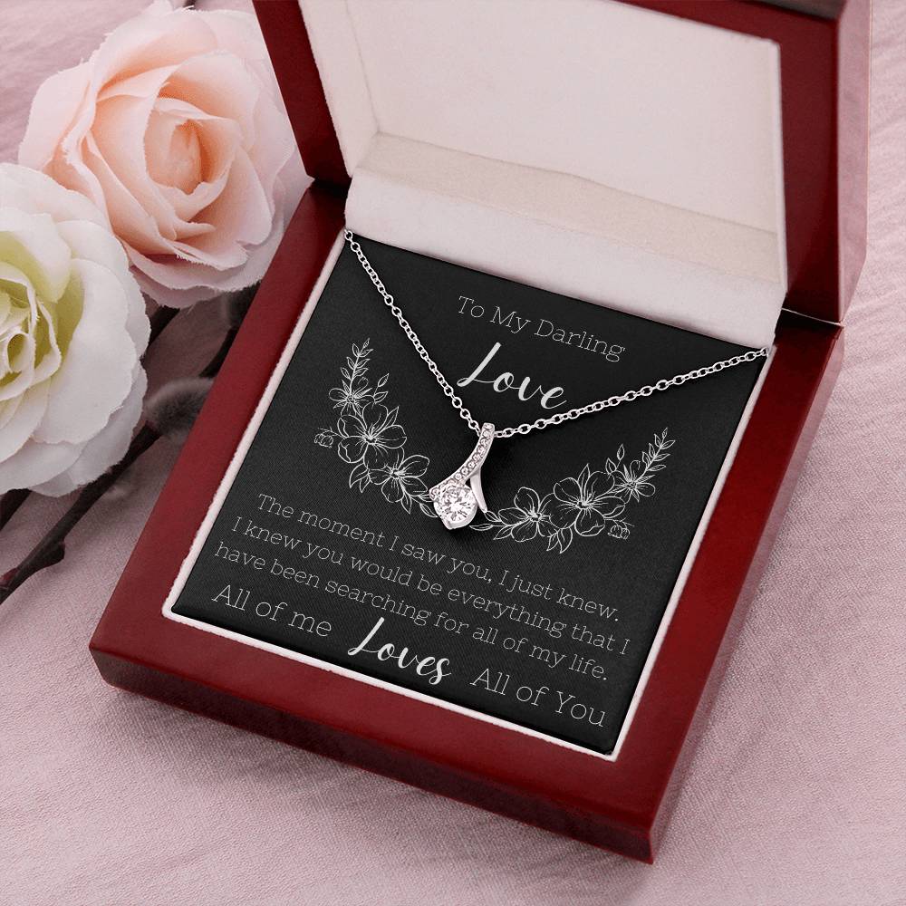 To My Darling Love - Necklace For Her Pendant For Love Anniversary Gift Birthday Gift Alluring Beauty Necklace