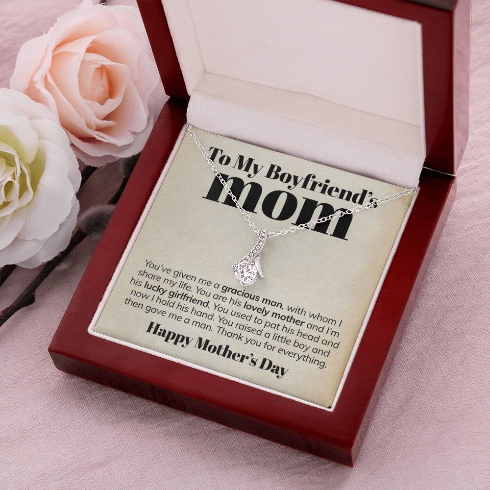 To My Boyfriend's Mom - Thank You - Alluring Necklace Alluring Beauty Necklace