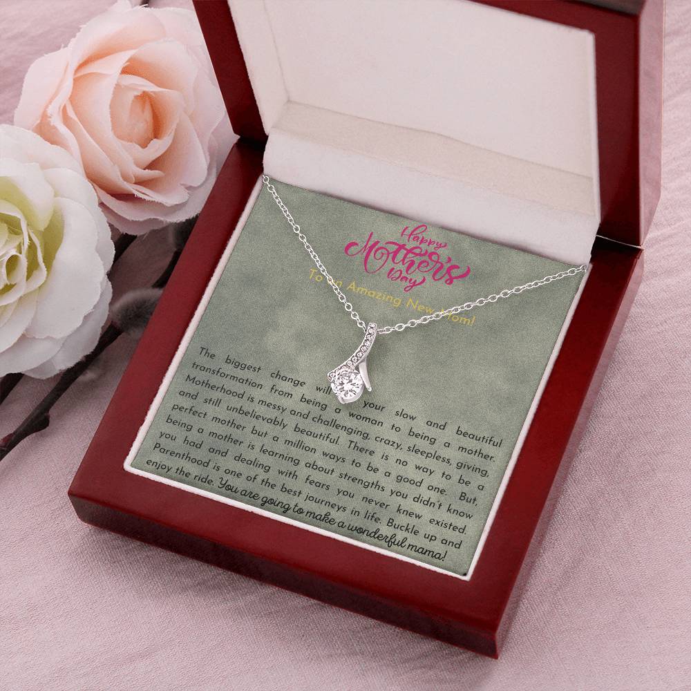 To My Amazing Mom You Are My Sunshine Necklace  Mom Gift From Son  Mom Gift From Daughter  Mothers Day Gift Alluring Beauty Necklace