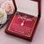 Christmas Gift For Granddaughter - 14K White Gold Alluring Beauty Necklace