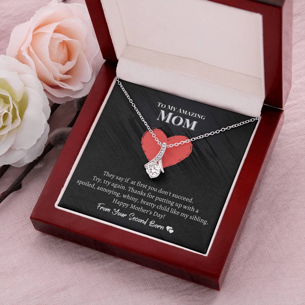 To My Amazing Mom - Spoiled Child - Alluring Beauty Necklace Alluring Beauty Necklace
