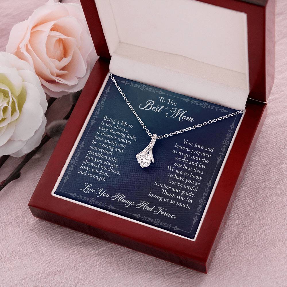 To Mom From Her Kids - Alluring Beauty Necklace Alluring Beauty Necklace
