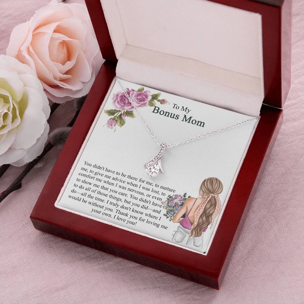 Step Mom Gift Bonus Mom Necklace Present For Stepmom For Mother's Day Christmas Birthday Double Circles Mother - Necklace Alluring Beauty Necklace
