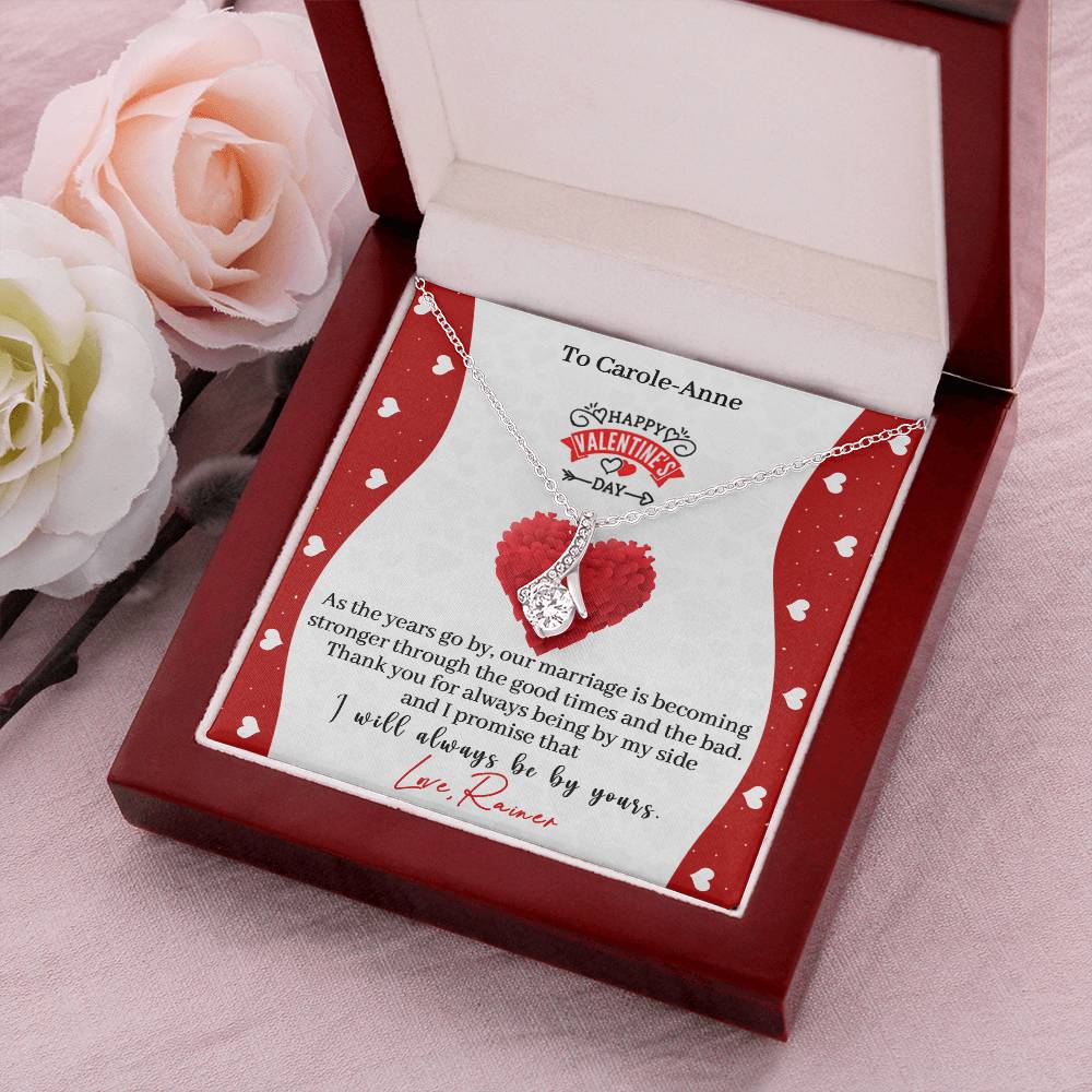 To Carole-Anne Happy Valentine's Day Alluring Necklace Alluring Beauty Necklace