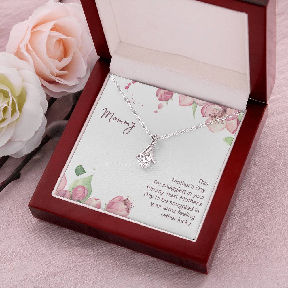 Mommy - This Mother's Day I'm Snuggledin Your Tummy - Alluring Beauty Necklace Alluring Beauty Necklace