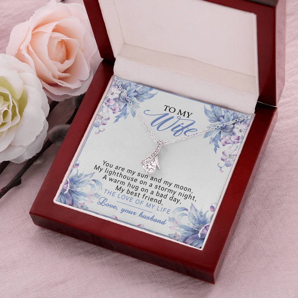 Alluring Beauty Necklace To My Wife You Are My Sun And My Moon Alluring Beauty Necklace