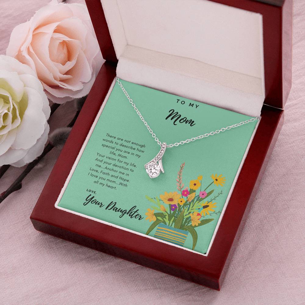 To Mom Thank You Necklace Alluring Beauty Necklace