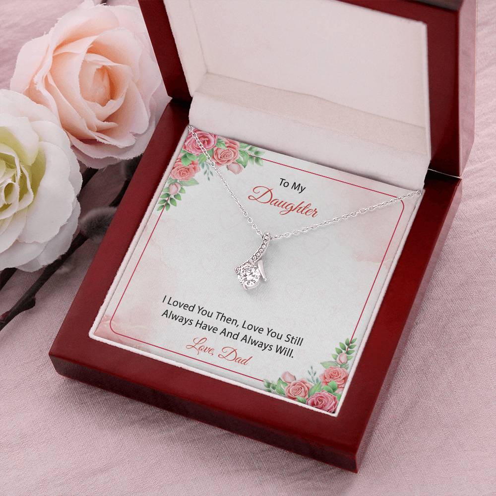 To My Daughter  From Dad 3 Alluring Beauty Necklace
