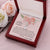 To My Beautiful Daughter - Ribbon Shaped Necklace Alluring Beauty Necklace