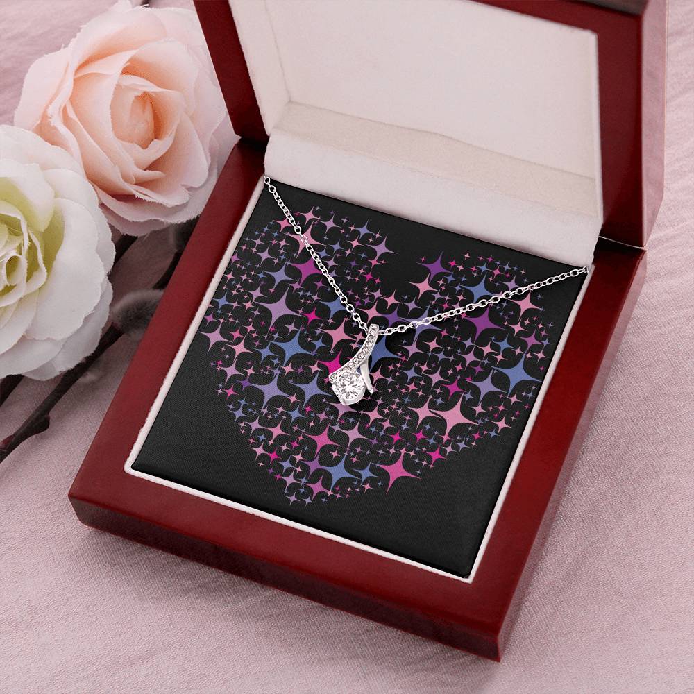 Pink Heart Alluring Beauty Necklace
