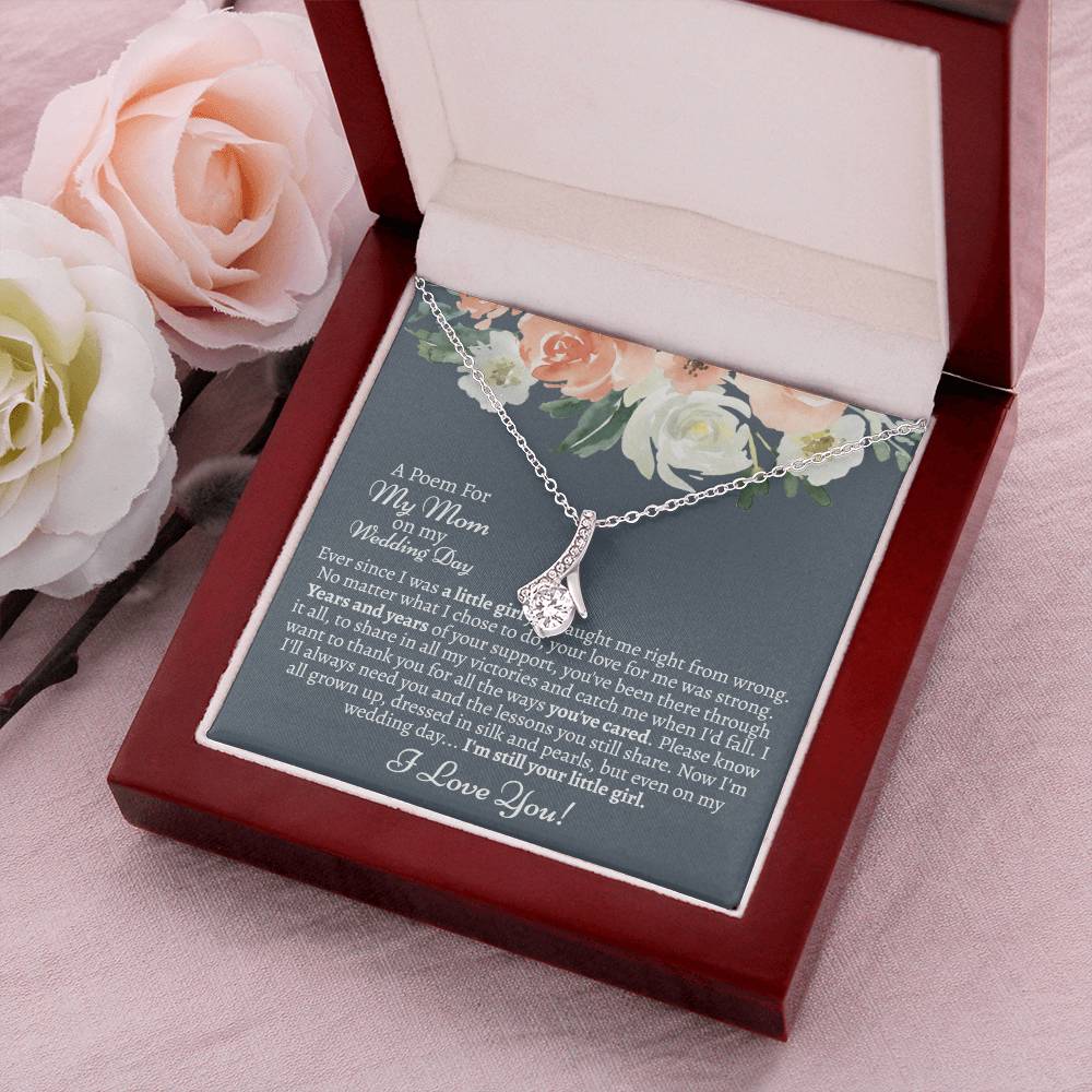 Mom Poem From Bride Alluring Beauty Necklace Alluring Beauty Necklace