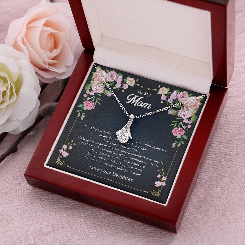 To Mom From Daughter - No One Comes Close To You - Necklace Alluring Beauty Necklace