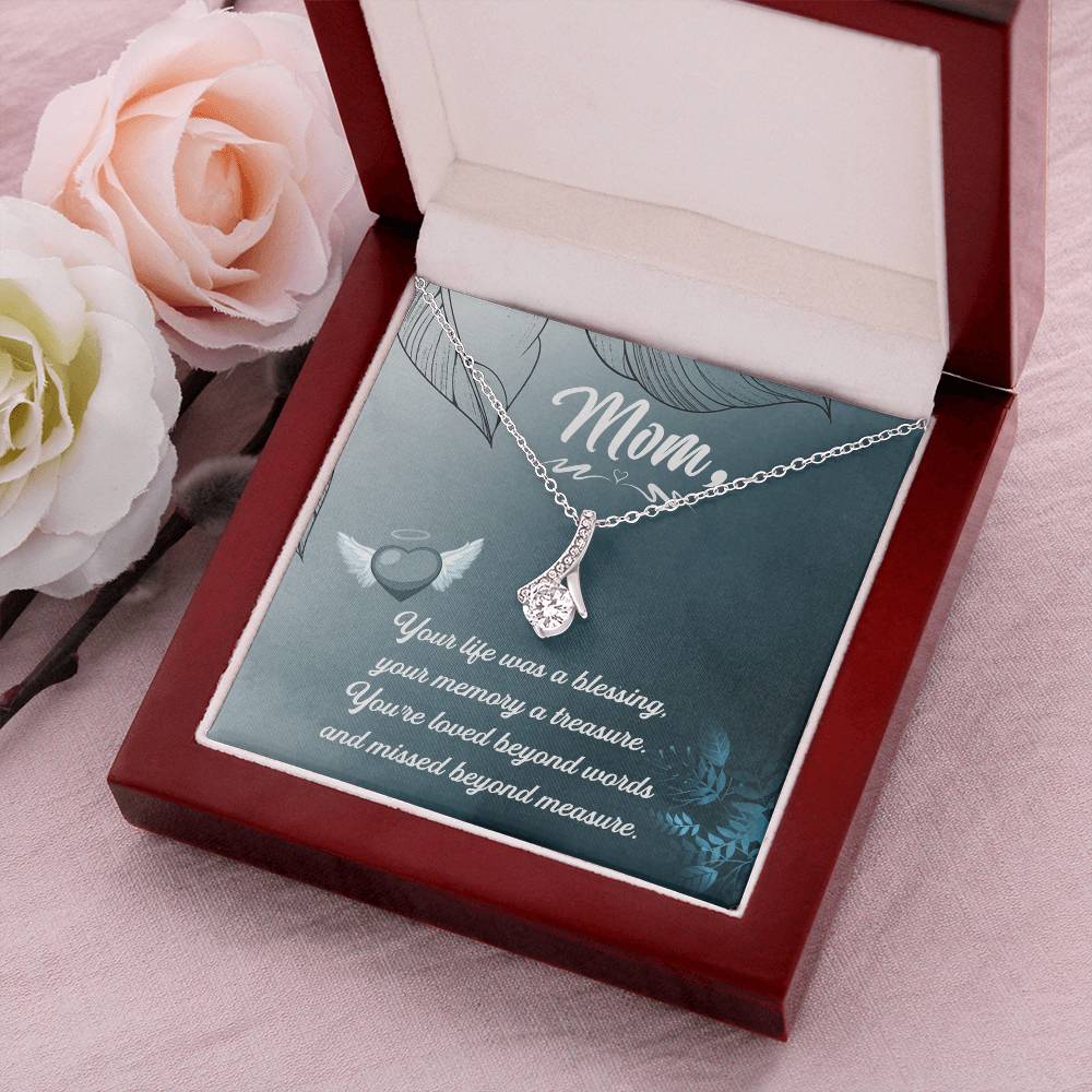 Mom Your Life Was A Blessing - Alluring Beauty Necklace 1 Alluring Beauty Necklace